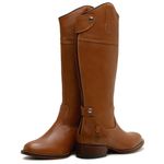 Bota Hípica Masculina Couro Floater Conhaque - Silverado Botas