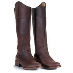 Bota Hípica Masculina Couro Fossil Café Coleção Pantanal - Silverado Botas