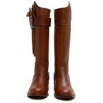 Bota Hípica Masculina Couro Floater Tan Com Faca Acoplada - Silverado Botas