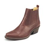 Botina Masculina Couro Pull Up Brown - Silverado Botas