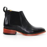 Botina Masculina Estilo Americana Couro Floater Preto - Silverado Botas