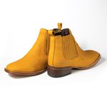Botina Masculina Estilo Americano Couro Nobuck Caramelo - Silverado Botas