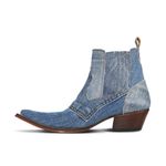 Botina Masculina Tecido Jeans Azul - Silverado Botas