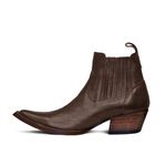 Botina Masculina Couro Floater Chocolate - Silverado Botas