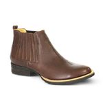 Botina Masculina Couro Floater Chocolate - Silverado Botas