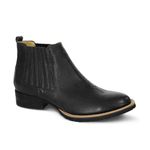 Botina Masculina Couro Floater Preto - Silverado Botas