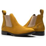 Botina Masculina Premium Nobuck Caramelo - Silverado Botas