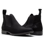 Botina Masculina Premium Nobuck Preto - Silverado Botas