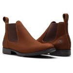 Botina Masculina Premium Nobuck Castor - Silverado Botas