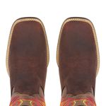 Bota Texana Masculina Couro Crazy Horse Café e Fossil Café - Silverado Botas