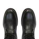 Bota Polo Masculina Couro Floater Preto Com Cadarço - Silverado Botas