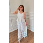 Conjunto De Saia Girassol -BRANCO