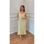 VESTIDO LÍRIO LONGO DE LINHO - AMARELO