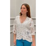 KIMONO ACÁCIA DE CROCHÊ - BRANCO