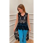 BLUSA OLIVE DE CROCHÊ - PRETO