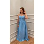 Vestido Videira Longo - AZUL