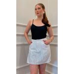  Short Saia Amoreira De Brilho - BRANCO