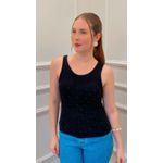 REGATA CRAVO COM BRILHO - PRETO