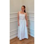 VESTIDO FIGUEIRA LONGO BORDADO - BRANCO