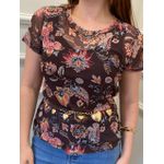 TULE 104 MARROM COM FLORES