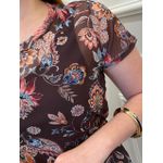 TULE 104 MARROM COM FLORES