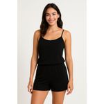 BABY DOLL SARA VISCOLAYCRA - PRETO