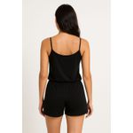 BABY DOLL SARA VISCOLAYCRA - PRETO