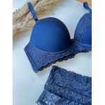 CONJUNTO PLUS SIZE EM RENDA COM BOJO - SIDERAL