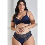 CONJUNTO PLUS SIZE EM RENDA COM BOJO - SIDERAL