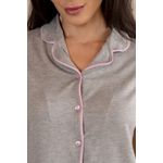 PIJAMA AMERICANO - MESCLA/ROSA