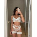 CROPPED S/BOJO E CINTA LIGA - BRANCO