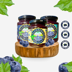  3X Geleias de 250g 1-100%, 1-95% e 1-80%