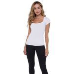 KIT 5 CAMISETAS FEMININA BRANCO - Anti Suor Skin Shirt Clássica 