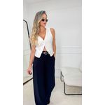 Calça Social Ajustável Preta 