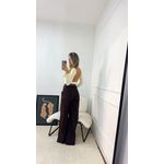Calça Marrom Pantalona Sarja