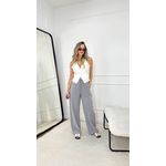 Calça Social Ajustável Cinza 