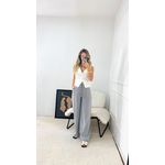 Calça Social Ajustável Cinza 