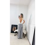 Calça Social Ajustável Cinza 