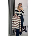 Blusa Modal Listras C/ Zíper