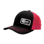 BONÉ SMART PRETO TELA ROSA NEON