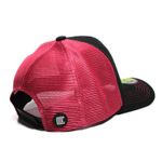 BONÉ SMART PRETO TELA ROSA NEON