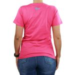 Camiseta Feminina Smart Pink Logo Azul