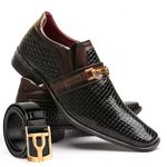 Kit Sapato Social + Cinto Pierutti Tresse-38