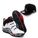 Tênis Six Street Impact - Branco com Preto Tamanho Especial + Boné