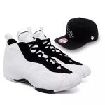 Tênis Six Street Vision - Branco com Preto Tamanho Especial + Boné