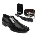 Combo Sapato Masculino Preto Coverline Mariner