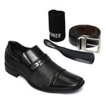 Combo Sapato Masculino Preto Coverline Mariner 