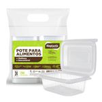 POTE RETANGULAR 0250ML RIOPLASTIC - PCTE 24 UNID 