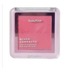 Blush Compacto Textura Acetinada Alta Pigmentação - Ruby Rose