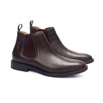 Botina Chelsea Colorado Solagro Masculina em Couro Café